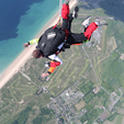 Un saut en chute libre tandem 