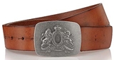 Ceinture cuir à boucle métal