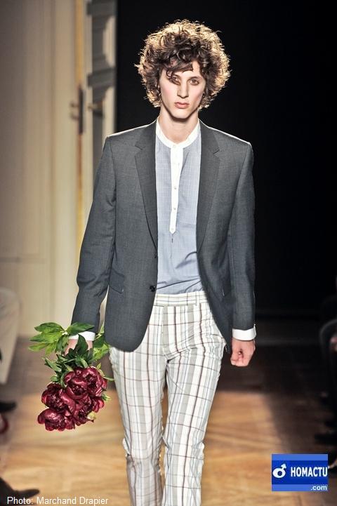 Mode homme par Benoît Carpentier de la maison de couture Marchand Drapier