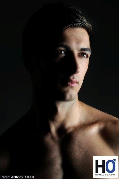 Anthony Sicot, mannequin mode homme