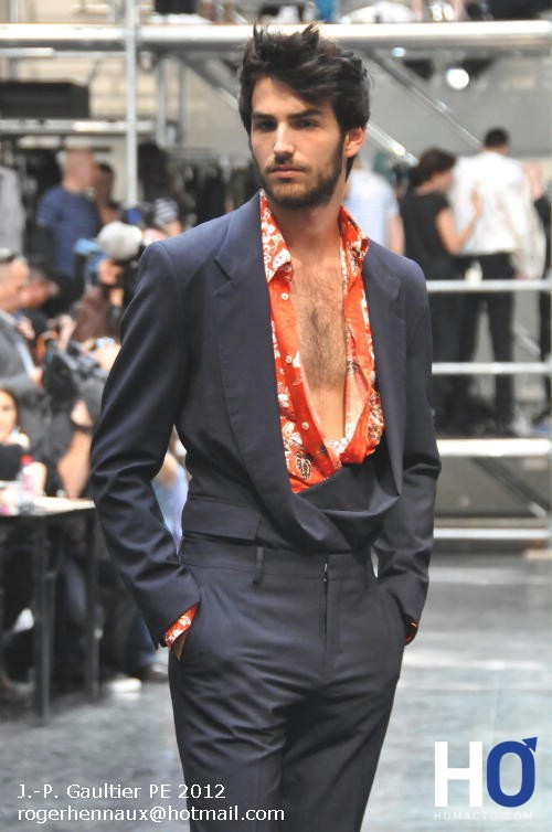 Jean Paul Gaultier, Fashion week Paris, mode homme, printemps été 2012