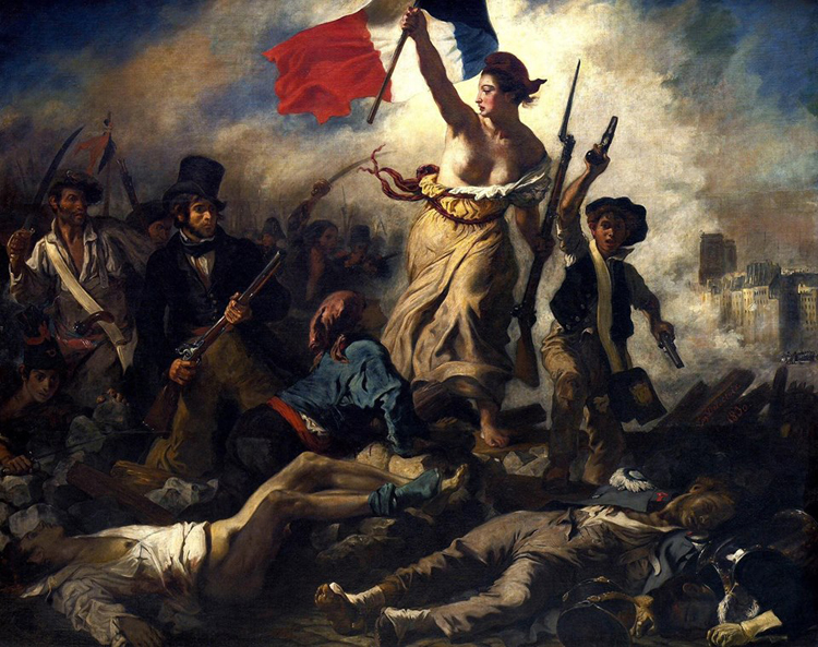 La Liberté guidant le peuple (1830) Eugène Delacroix.