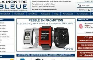 La Montre Bleue.fr, la première boutique en ligne dédiée à la montre connectée !