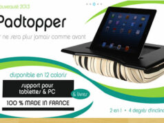 PadTopper, le 1er support coussin Ipad et ordinateur portable!