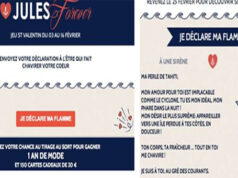 Pour la St Valentin, Jules offre un an de mode à l’un de ses fans!