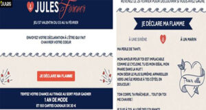 Pour la St Valentin, Jules offre un an de mode à l’un de ses fans!