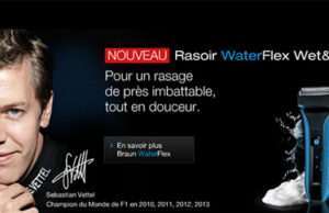 BRAUN: Waterflex, le nouveau rasoir électrique!
