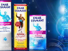 Email Diamant, mordu de blancheur depuis 120 ans.