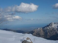 Ghisoni, le ski face à la mer.