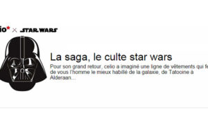 CELIO : collection capsule STAR. WARS !