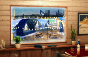 LA STATION SUZEPENDUE S’INSTALLE A PARIS JUSQU’À LA FIN DE L’HIVER.