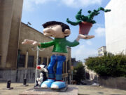 Bruxelles fête la BD et les 60 ans de Gaston la Gaffe.