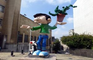 Bruxelles fête la BD et les 60 ans de Gaston la Gaffe.