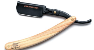 Shavette Beardilizer Coupe-Choux droit à lames remplaçables.