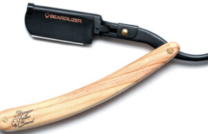 Shavette Beardilizer Coupe-Choux droit à lames remplaçables.