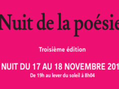 Nuit de la poésie : Samedi 17 novembre 2018 de 19h au lever du soleil à l’Institut du monde arabe.