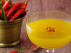 Saint Valentin Cocktail Caraïbos Gold n Spicy.