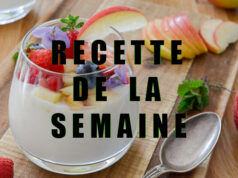 FROMAGE BLANC AUX POMMES ANTARÈS®, FRUITS ROUGES ET INFUSION VERVEINE.