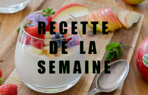 FROMAGE BLANC AUX POMMES ANTARÈS®, FRUITS ROUGES ET INFUSION VERVEINE.