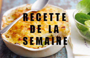 Gratin de poisson et légumes.