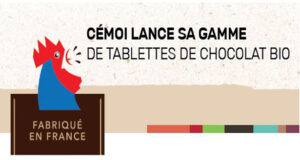 CÉMOI LANCE SA GAMME DE TABLETTES DE CHOCOLAT BIO.