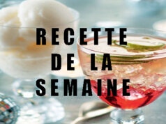 COCKTAIL AU CHAMPAGNE ET SON SORBET.