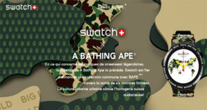 SWATCH ET BAPE® dévoilent leur collaboration exclusive .