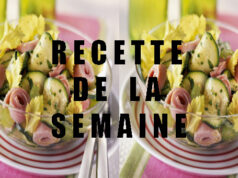 Salade de jambon et courgettes.