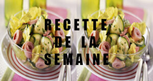 Salade de jambon et courgettes.