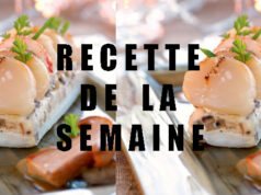 Terrine de bolets, homard et Saint Jacques.