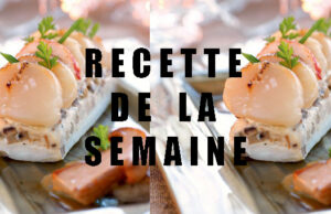 Terrine de bolets, homard et Saint Jacques.