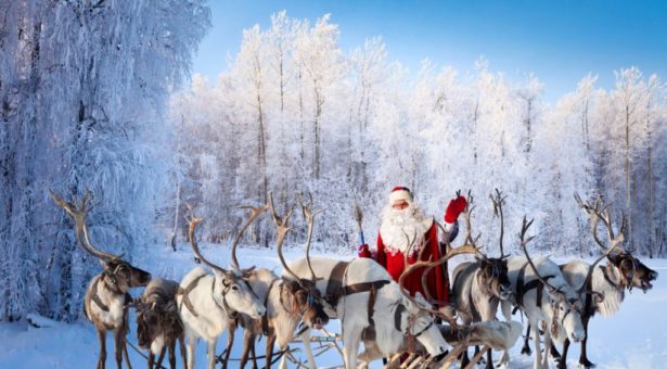 Laponie, le pays du Père Noël.