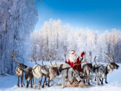Laponie, le pays du Père Noël.