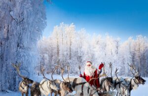 Laponie, le pays du Père Noël.