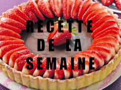 Tarte au chocolat et à la fraise