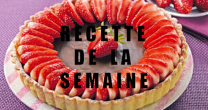 Tarte au chocolat et à la fraise