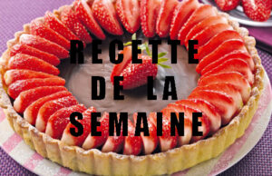 Tarte au chocolat et à la fraise