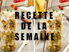 Salade de perles, Chaource frais et légumes d’été.