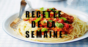 Spaghettis à la sauce tomate au thon.