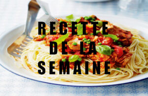 Spaghettis à la sauce tomate au thon.