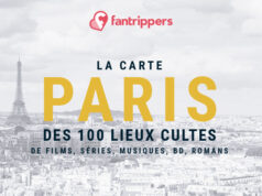 La carte Paris Fantrippers des 100 lieux cultes