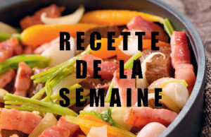 Cocotte de bœuf aux petits légumes et lardons