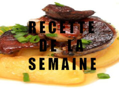 Foie gras poêlé aux cèpes et pommes rôties
