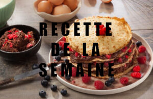 GATEAU DE CRÊPES AU CHOCOLAT ET FRUITS ROUGES