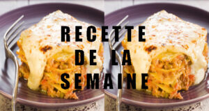 Lasagnes à la viande hachée, aux oignons et aux poivrons