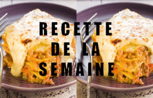 Lasagnes à la viande hachée, aux oignons et aux poivrons