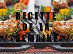 Côtelettes de porc au poivre vert, grillées à la plancha