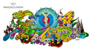 Francesco Pinzón, muraliste et plasticien