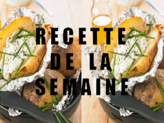 Pommes de terre en robe des champs, sauce cottage cheese et ciboulette