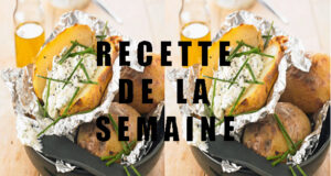 Pommes de terre en robe des champs, sauce cottage cheese et ciboulette